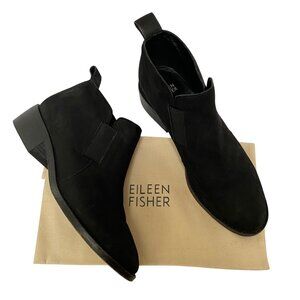 Eileen Fisher Vero Cuoio Black Suede Leather Boots
